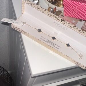 Black Rachel Zoe Gold-Plated Bracelet